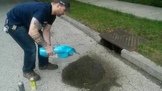 How to Remove Dried Automotive Oil Stains on Driveway Concrete or Bricks [upl. by Dadivitan325]