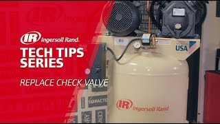 Replacing Check Valve Troubleshooting  Ingersoll Rand Reciprocating Air Compressor [upl. by Airda725]