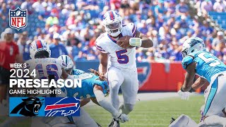 Carolina Panthers vs Buffalo Bills  2024 Preseason Week 3 Game Highlights [upl. by Atsugua906]