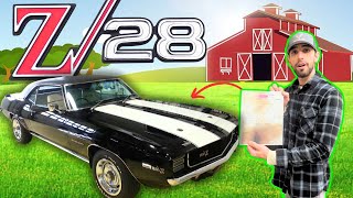 Decoding the Rarest 1969 Camaro Z28 Documents in the World [upl. by Ical]