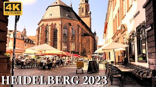 Heidelberg Walking Tour in 4K Heidelberg city ​​tour 2023  Heidelberger Straßentour [upl. by Reinaldos]