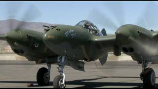 GLACIER GIRL ROCKS P38 Lightning at the Reno Air Races [upl. by Ynohtnacram]