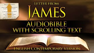 Holy Bible Audio JAMES Contemporary English With Text [upl. by Salohci]