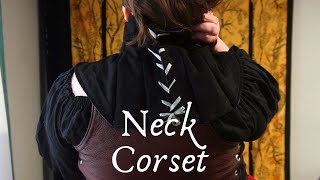 Creating A DIY Neck Corset to be a Cozy Pirate at Ren Faire [upl. by Ramos]