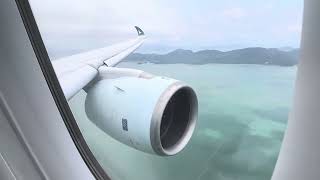 Cathay Pacific A350900 landing in Hong Kong [upl. by Ninazan493]