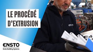 L’extrusion  procédé pour former nos profilés de goulotte PVC ENSTO Building Systems France [upl. by Hepsiba]