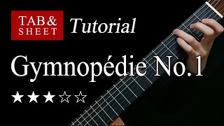 Gymnopedie No1  Guitar Lesson  TAB [upl. by Kirkwood208]