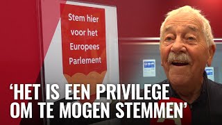 Amsterdammers naar de stembus voor EU en referendum [upl. by Oiramd]