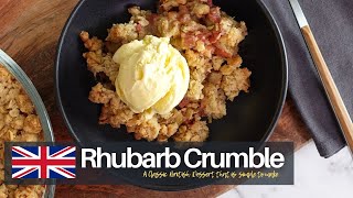 Easy Rhubarb Crumble Recipe [upl. by Atikkin27]