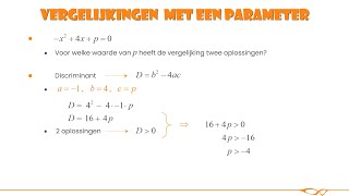 Wiskunde  Werken met parameters [upl. by Kahl]