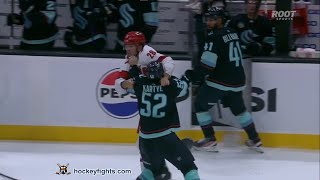 Brendan Lemieux vs Tye Kartye Oct 19 2023 [upl. by Arela821]