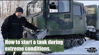 How to start a tank during extreme conditions  Arsenalen Swedish Tankmuseum [upl. by Beale]