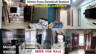 1BHK for Sale in Dombivli West Semi Furnished Flat Urgent Sale realestate property [upl. by Ecnaret]