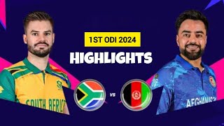 Afganistan vs South Africa 1st ODI 2024 Highlights  AFG vs SA ODI 2024  Afg vs Sa Highlights [upl. by Aryek]