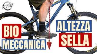 Altezza arretramento sella bici e principi di base di Biomeccanica  MTBT [upl. by Sileray]