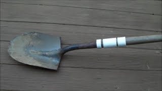 Garden Tool Shovel Handle broken how to fix repair cheap [upl. by Yerffoej758]