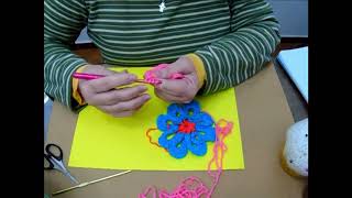 APRENDAMOS FLORES AL CROCHET 4 [upl. by Nanreik462]