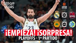 REAL MADRID BALONCESTO GANA a BASKONIA ¿PODRÁ EMPATAR la SERIE PLAYOFFS ¡MACCABI DA LA SORPRESA [upl. by Assilym169]