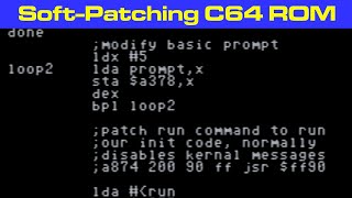 SoftPatching C64 ROMs for Benchmark BASIC 6510 Assembly Code Walkthrough [upl. by Straub258]