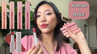 Romampnd Juicy Lasting Tint leh Zero Matte Lipstick  Swatch  Review [upl. by Konyn60]