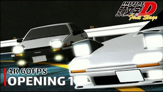 Initial D  Opening 1 4K 60FPS  Creditless  CC [upl. by Dorothea]