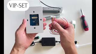 VIPSET electromagnetic door lock Kit R connection magnetic lock connection diagram [upl. by Leoy582]