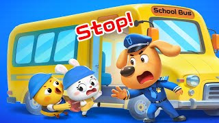 Sheriff Teaches School Bus Rules  Safety Tips  Kids Cartoon  Sheriff Labrador  BabyBus [upl. by Linders]