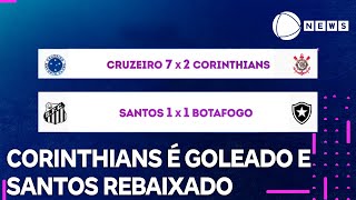 Goleada do Cruzeiro sobre o Corinthians e rebaixamento do Santos movimentam Brasileirão Feminino [upl. by Ibor923]