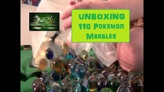 Unboxing 110 Pokemon Marbles 2nd Hand Madness [upl. by Noterb403]