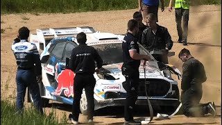 Adrien Fourmaux Ford Puma Rally1 Testday with crash in South Estonia 16062024 [upl. by Gosselin]