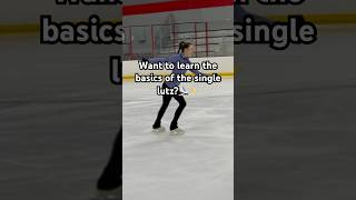 How to do the single lutz in figure skating New skating tutorial on my channel⛸️shortsvideo skate [upl. by Preston]