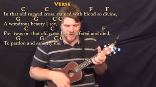 The Old Rugged Cross Hymn Ukulele Cover Lesson in C with ChordsLyrics [upl. by Ydnor]