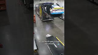 Has the car ever fallen off NASCAR hauler [upl. by Esital904]