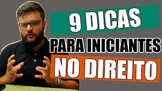 DICAS PARA INICIANTES NO CURSO DE DIREITO  O DIREITO E EU [upl. by Chris]