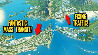 How I Fixed My Citys Traffic Nightmare in Cities Skylines [upl. by Adnohsed830]