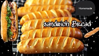 Homemade Hoagie Roll Sandwich Roll  With Easy Step by Faizees suprise [upl. by Isabea]