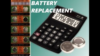 How to Replace Calculator Battery  MX12S  L1130 Batteries  IanBigmanTV [upl. by Dreyer915]