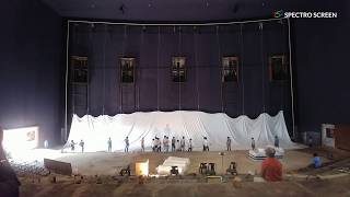 Largest cinema screen in India installation by Spectro screen [upl. by Nonac]