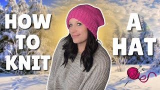 How to Knit a Hat  Beginner Friendly  Sockhead Slouch Hat by Kelly McClure [upl. by Keverian]