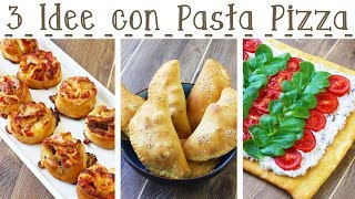 3 IDEE CON BASE PIZZA GIA PRONTA  Girelle Rustiche  Pizza Fredda  Calzoni  55Winston55 [upl. by Byrom179]