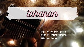 TAHANAN  ADIE Kalimba CoverTutorial  EASY TABS [upl. by Enetsuj905]