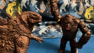 GODZILLA X KONG come closer stop motion [upl. by Norrek]