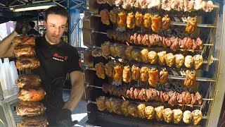 Germany Street Food Huge Roasted and Boiled Pork Knuckles Sausages amp more [upl. by Leina]