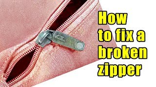 How to fix a broken zipper or separated zipper [upl. by Cohbert]