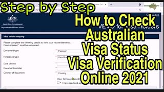 VEVO  Australia Visa Verification   How to Check Australian Visa Status online VEVOCheck [upl. by Okomot]