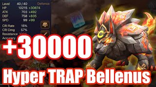 HP30000 Hyper Tanky Trap Bellenus Debut🙄🙄🙄【Summoners War RTA】 [upl. by Winthorpe965]