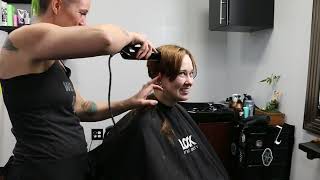 Carlie LV  Pt 2 Long Red Hair to No Hair at All Free Video [upl. by Sirtaeb492]