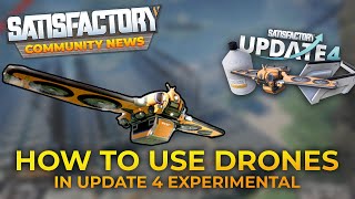 How to Use DRONES in Satisfactory Ship Everything by Air [upl. by Eneres586]