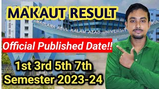 MAKAUT amp All College University Odd Semester Result Published Date  Official Update [upl. by Aprile689]