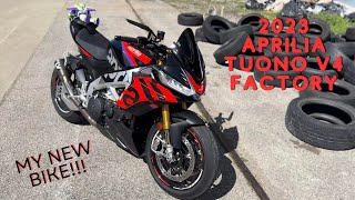 2023 Aprilia Tuono V4 Factory  MY NEW MOTORCYCLE [upl. by Pineda304]